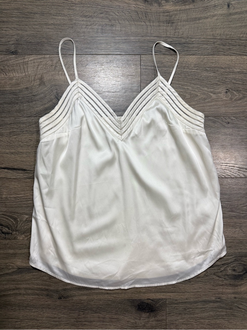 Express White Satin Cami Top